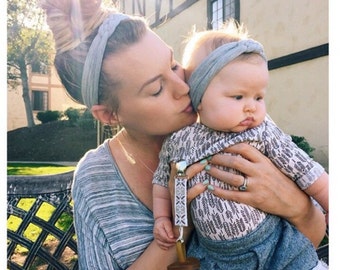 Mother Daughter Headbands - Many Colors - Mommy and Me Headbands - Jersey Baby Headband - Sailor Knot Headbands - Adult Headbands