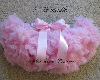 Pink Pettiskirt - Ready To Ship - 1st Birthday Tutu - Petti Skirt Tutu Easter - Baby Girl 1st Birthday Outfit - Girls First Birthday Outfits