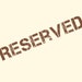 Reserved to Joelle