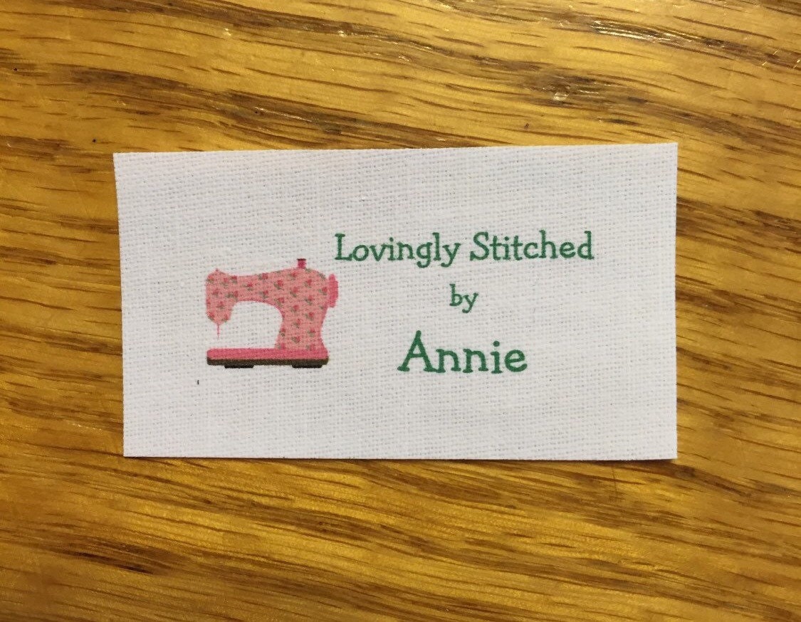 Sewing label/tags 40 precut sew in cotton washable