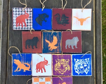 Mascot wood Ornaments