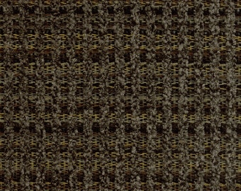 Woven Soft Striped Chenille Upholstery Fabric - Economical, Durable, Easy Clean - Color: Gable Hickory - Per yard