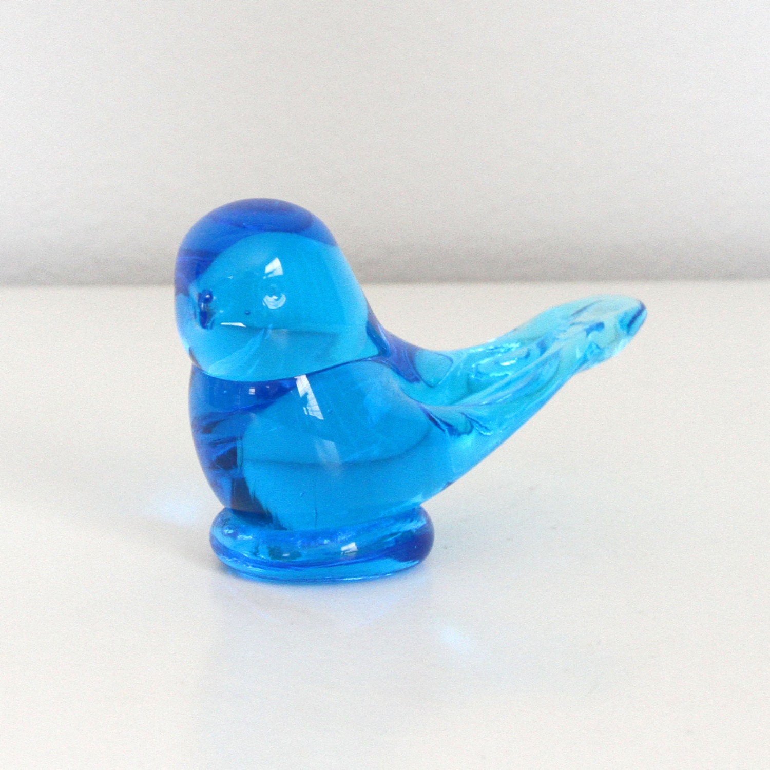 art glass bird figurine