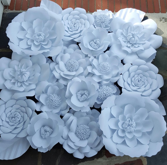 Large White Paper Flowers Extra Large Paper Flower 4ft x 4 ft