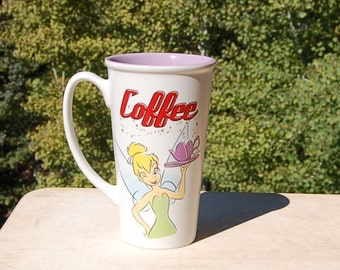 Disney Tinkerbell Mug Tall Latte Peter Pan Fairies