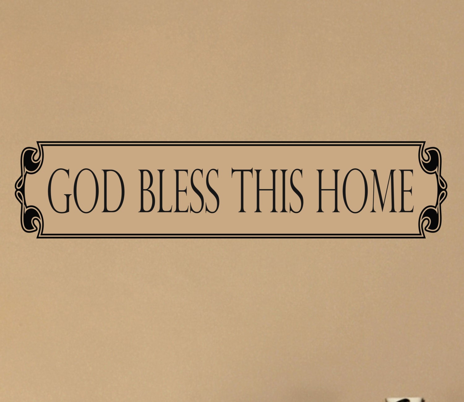 God Bless This Home wall decal
