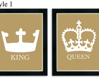 King And Queen Wall Decor king and queen wall decor | etsy King And Queen Wall Decor king and queen wall decor | etsy