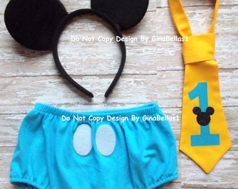 mickey mouse smash cake outfit