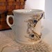 Shaving Mug Made in Germany with Applied Flowers and