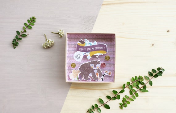 Will you be my godmother or godfather shadow message box