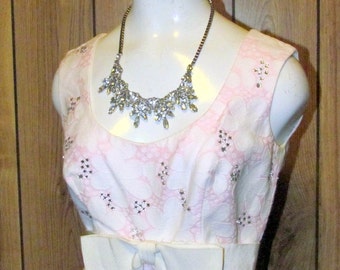 1970s Gino Charles Graphic Chiffon Haler Dress