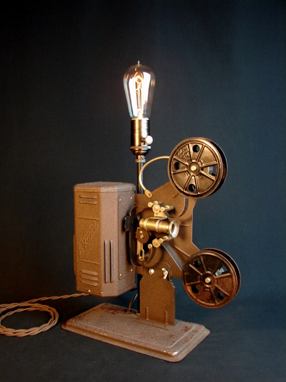 Vintage 16mm Film Projector Lamp by BenclifDesigns on Etsy