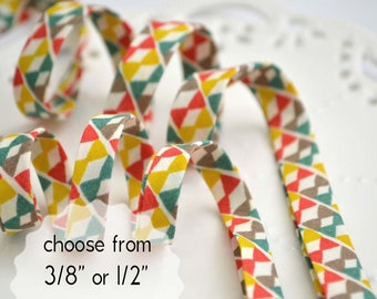 bowties - double fold, bias tape - 3 yards, CHOOSE 3/8" or 1/2" wide