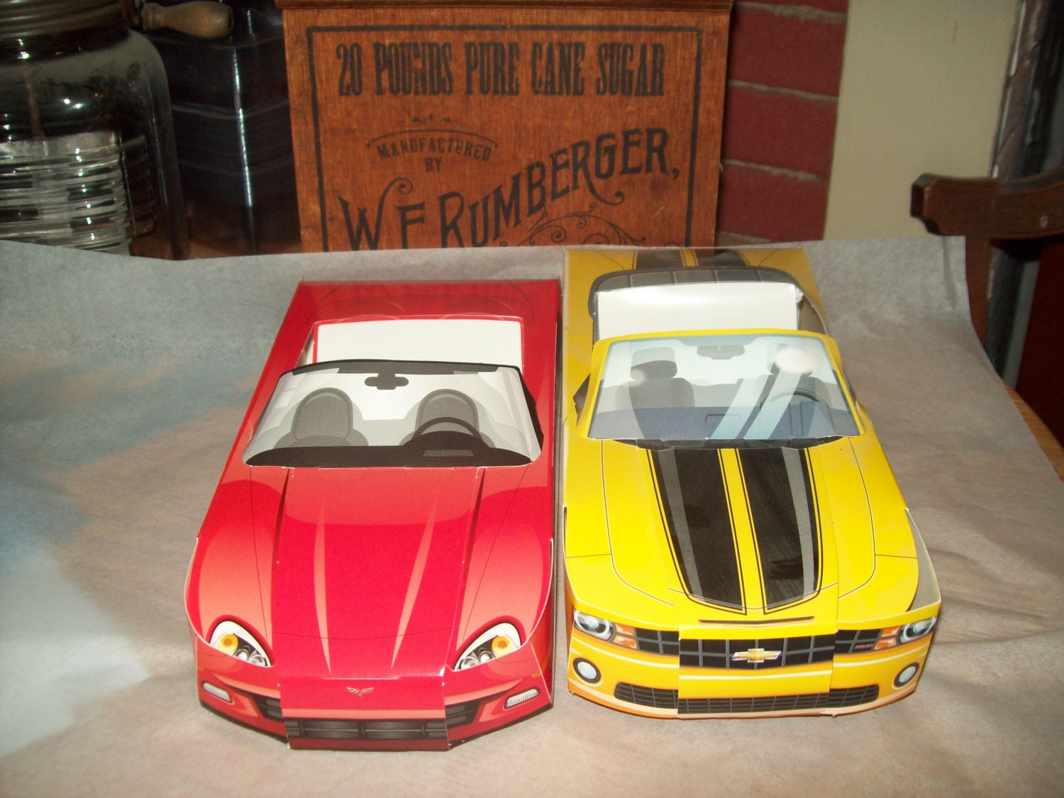 Modern Mix Camaro &amp; Corvette Food BoxPopcorn Box Kids