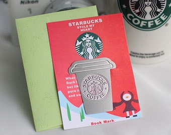 DIY Scrapbook Deco Bookmark Starbucks