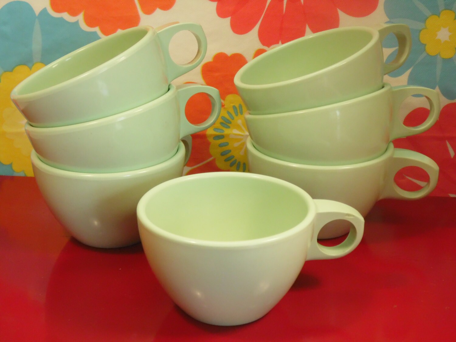 plastic tea cup set