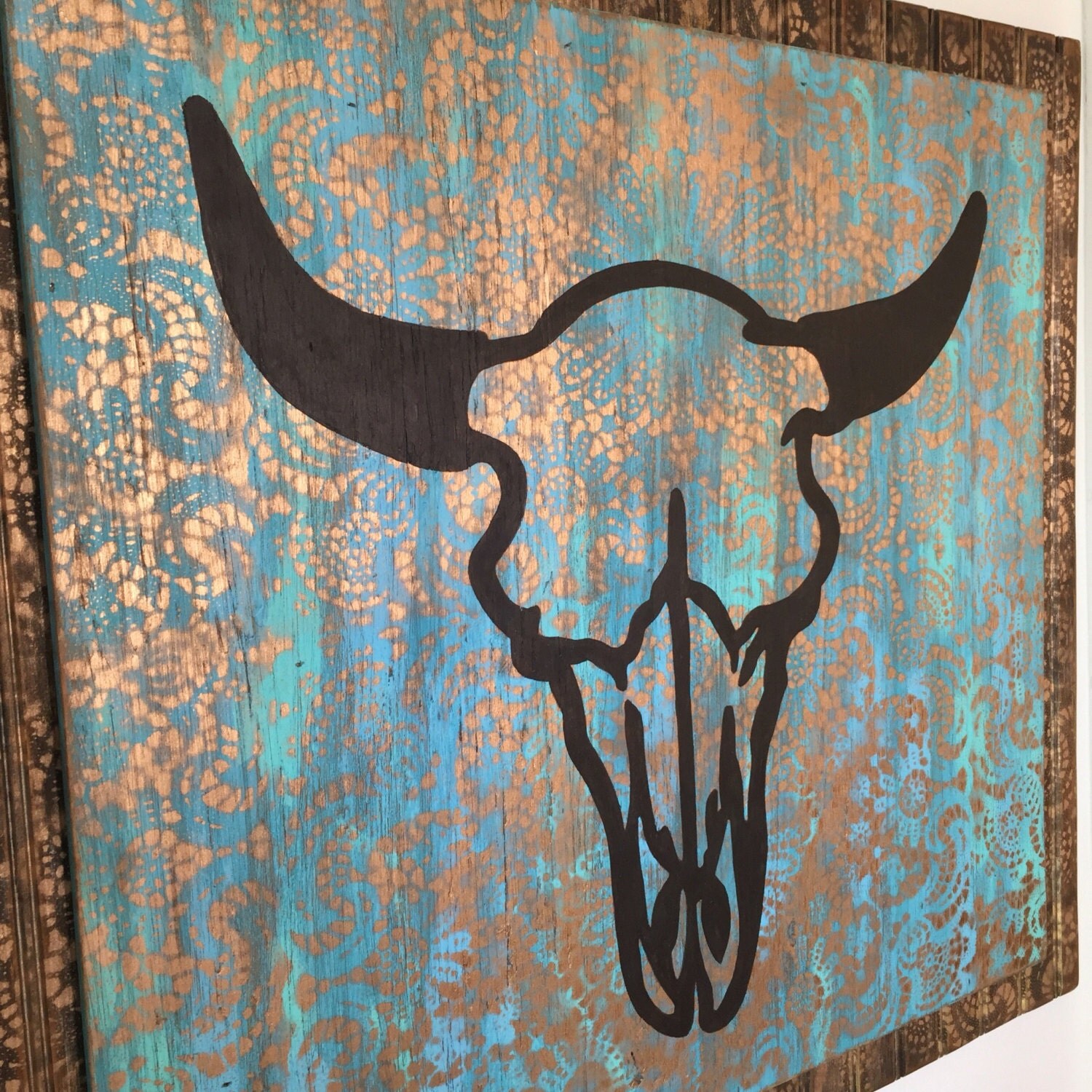 Bull & Lace Rustic Home Decor / Wall Decor / Home Decor / Wall