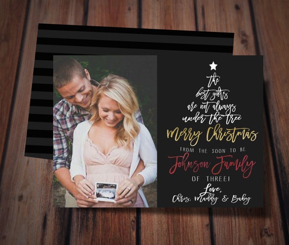 items-similar-to-christmas-pregnancy-announcement-card-on-etsy