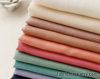 Pastel Silk Cotton Fabric Cotton Lining Baby Clothes Fabric - 7 NEW color available Blue Nude Purple Peach 1/2 yard
