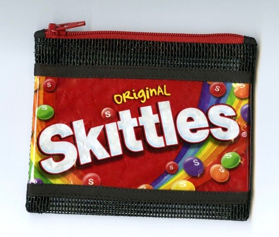 Skittles Original Pet Screen Coin Purse Up-cycled Candy