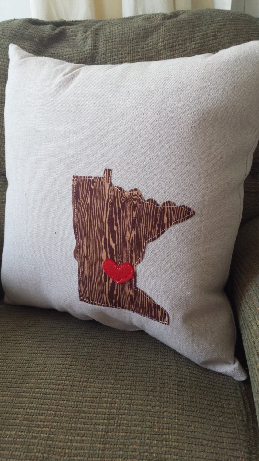 Minnesota Pillow State Pillow Minnesota home decor State