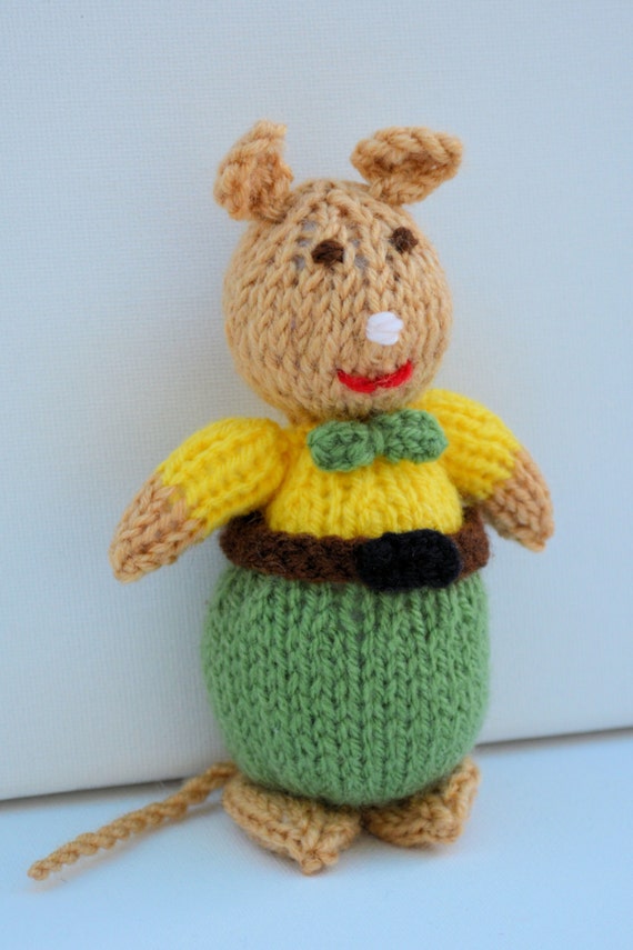 Knitted Mice Mouse Animal Knitting Pattern Knitting