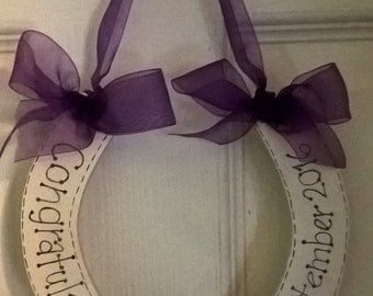 personalised wedding horseshoe