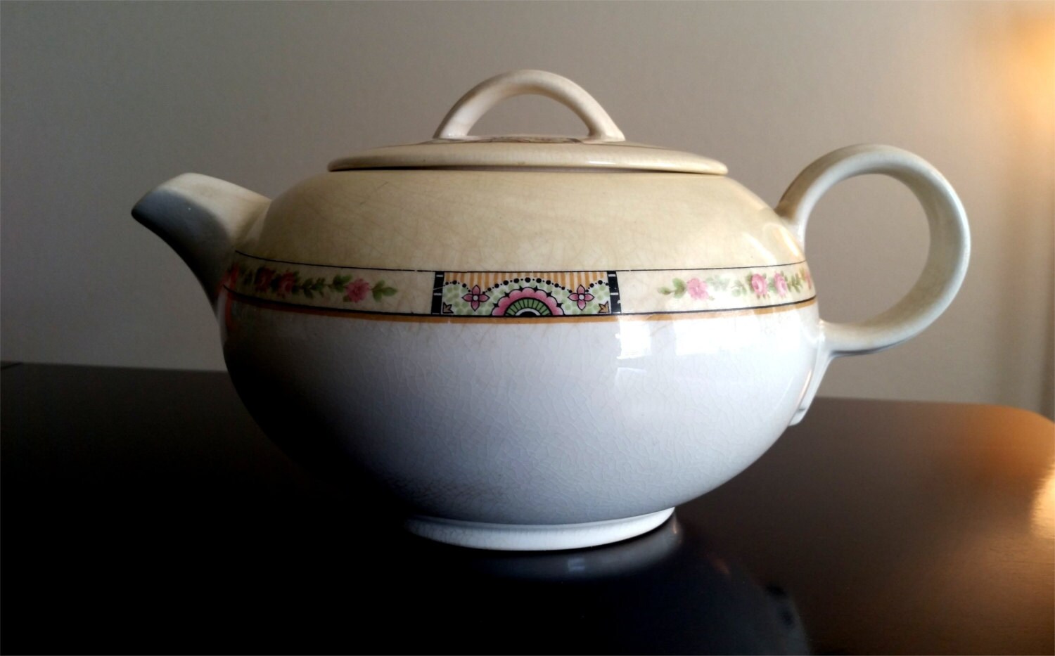 American Limoges Sebring Ohio Manhattan Teapot
