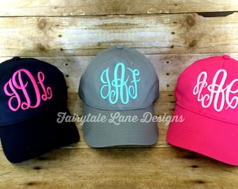 Monogram Baseball Cap - Monogrammed Hat - Tons of Color Options!