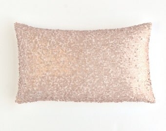 Light Blush Lumbar Pillow Cover - 12" x 20"- Pillow Cover, Throw Pillow Cover, Decorative Pillow, Lumbar Throw Pillow