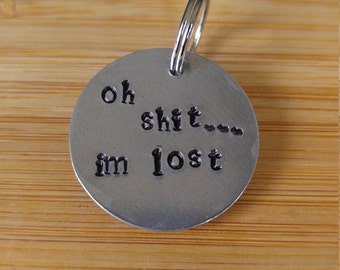 Pet ID Tag - Dog Tag For Dogs - Personalized Dog Tag - Hand Stamped Pet Tag - Pet Accessories - Custom Dog Tag - Unique Dog Tag