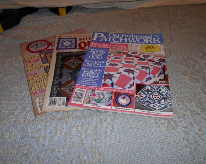 Old-Fashioned Patchwork, Quilting Quick & Easy, Stitch 'N Sew Quilts Magazine