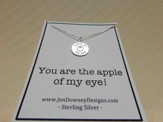 Sterling Silver You Are The Apple Of My Eye by Sterling Silver You Are The Apple Of My Eye by