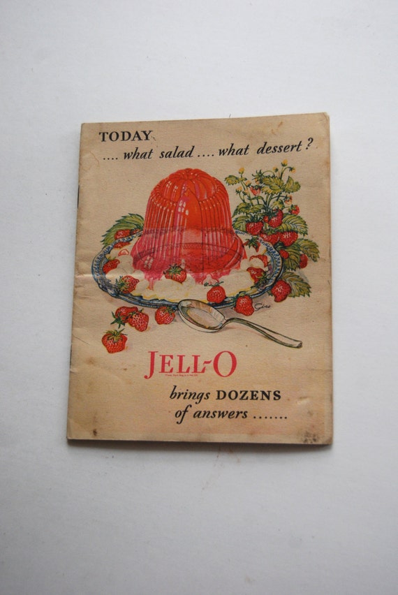 Vintage Book Jello Cookbook