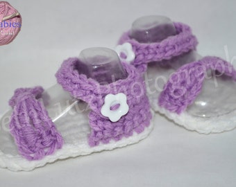 Custom Crochet Baby sandals Gladiator Sandals Baby Crochet