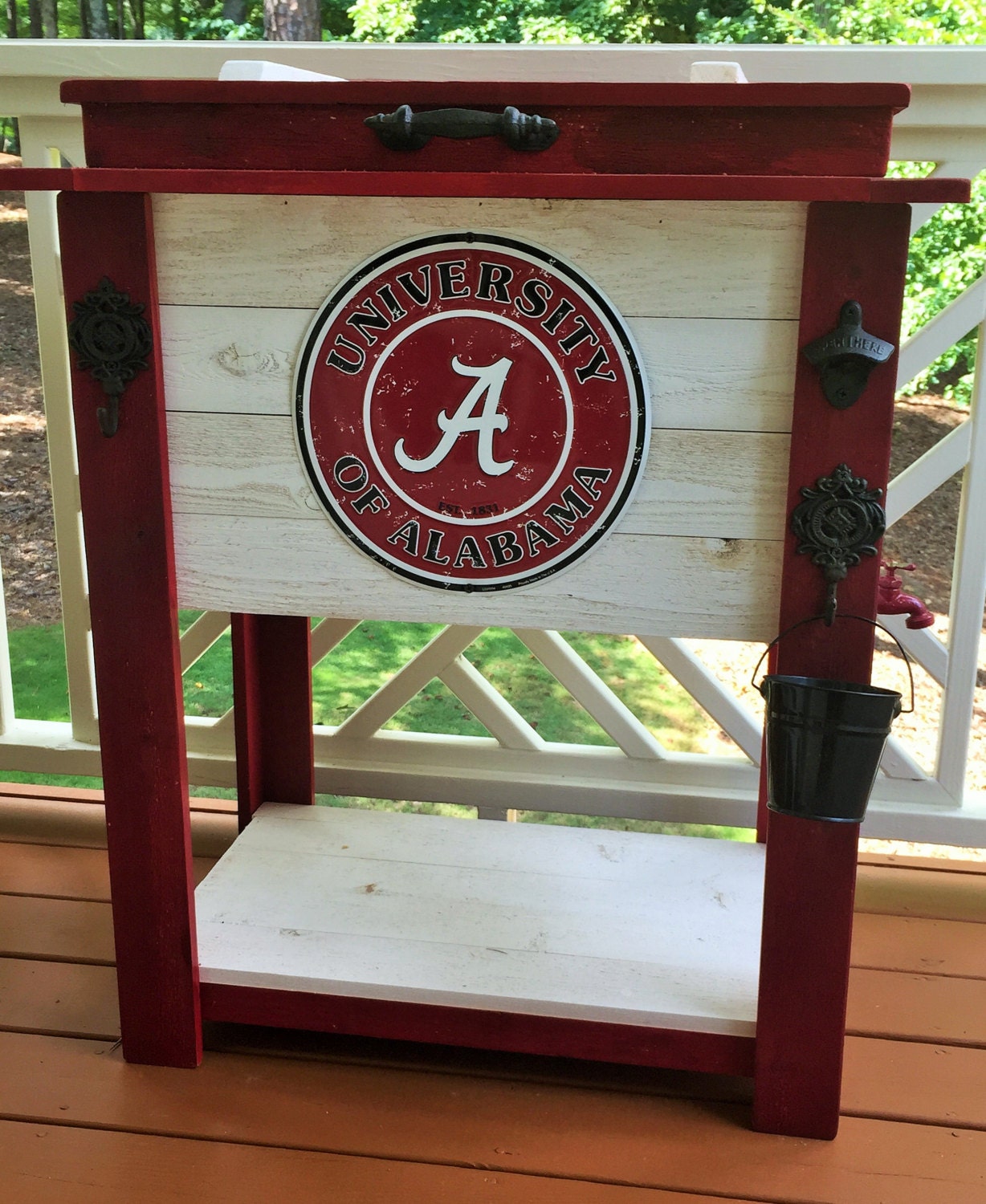 Rustic Wooden Cooler Outdoor Cooler Man Cave Beer Cooler