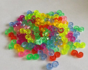 S Clips for Loom rubber bands 100 S clips for loom rubber bandz rubberband clips