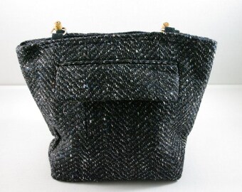 Repurposed men's suit, handbag
