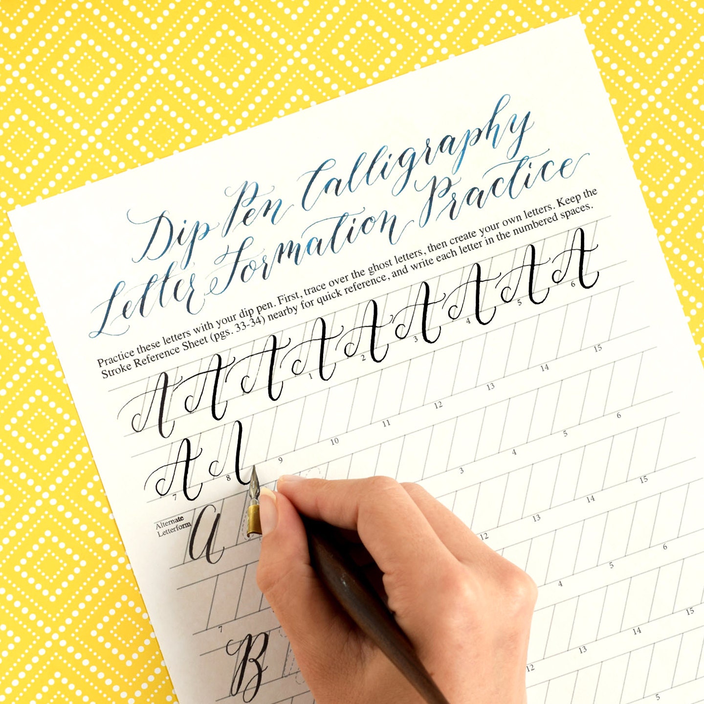 Free Downloadable Calligraphy Practice Sheets Modern Calligraphy 