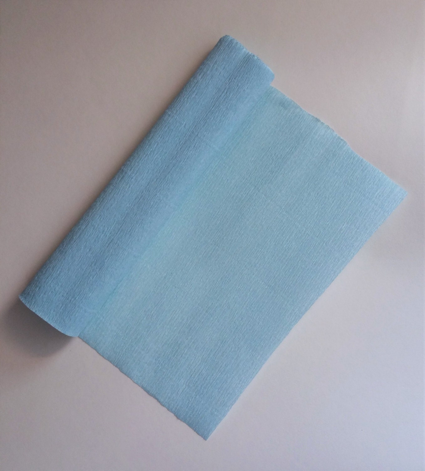 Baby Blue Crepe Paper Roll Premium Crepe Paper Big Fringe