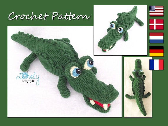 Amigurumi Pattern Crochet Alligator Amigurumi Animal