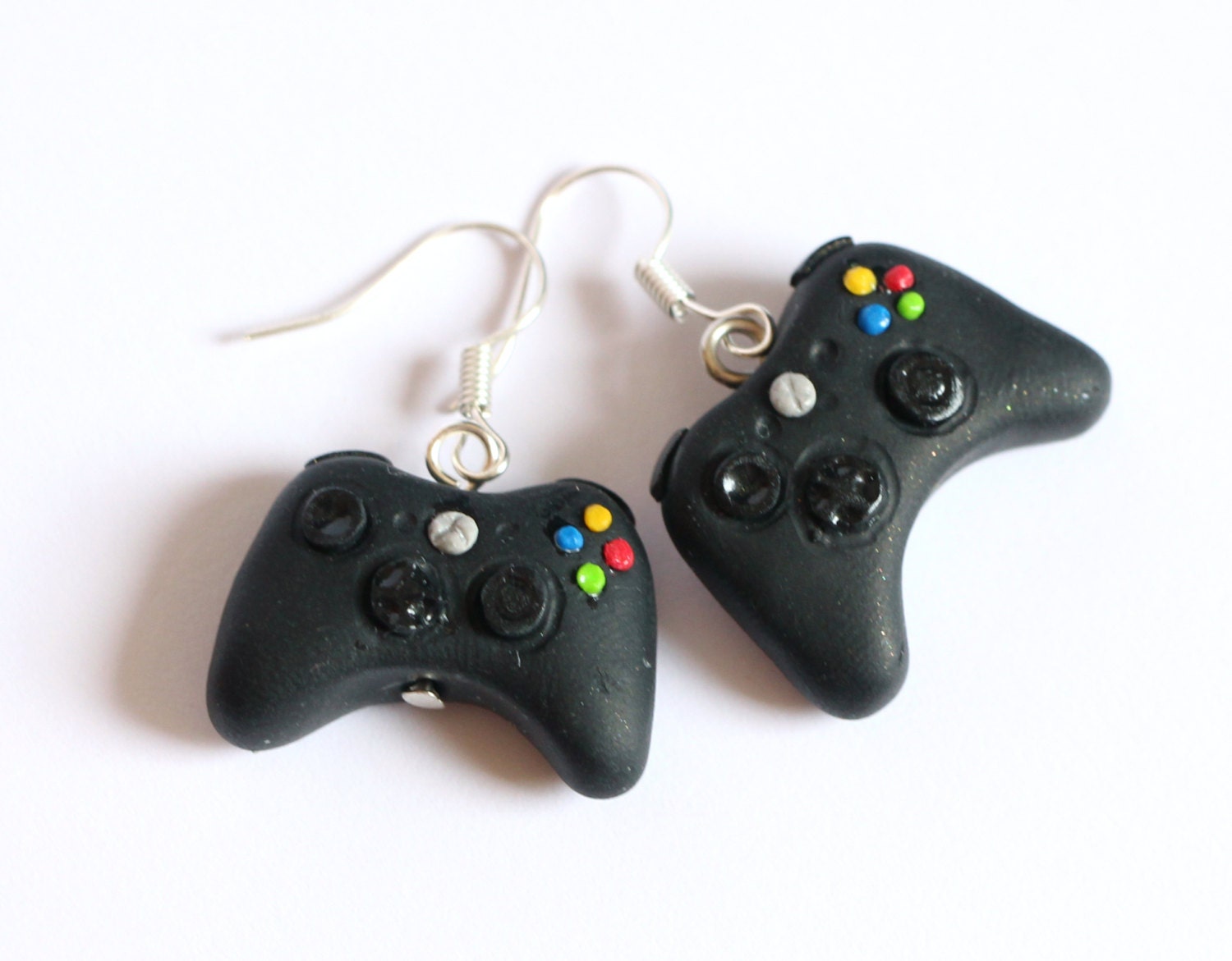 Gamer earrings Xbox controller geek earrings made of polymer