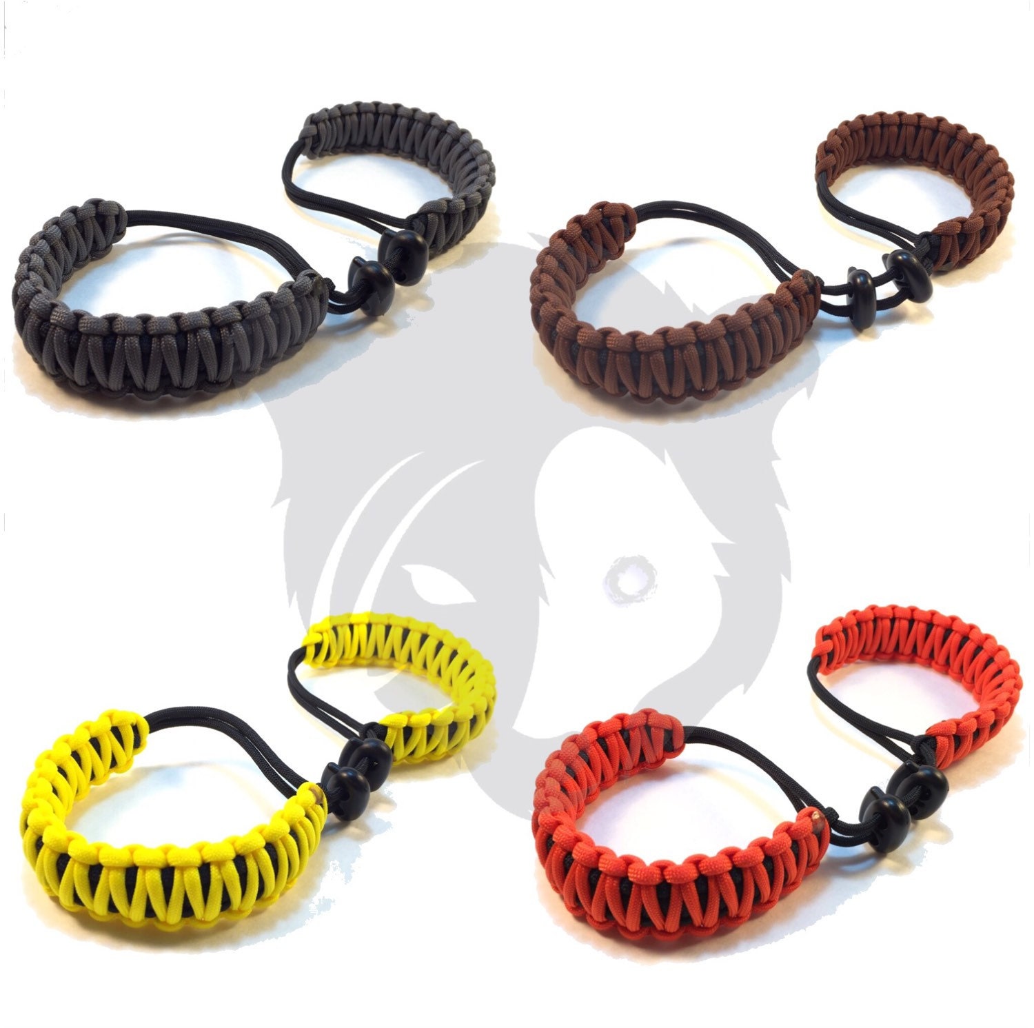 Handmade Adjustable Paracord Handcuffs For Sale Nylon