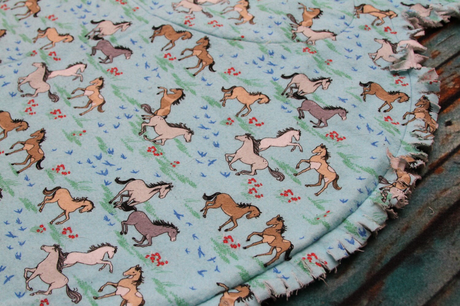 New Freddie the Horse Rag Quilt RTS Price Reduced