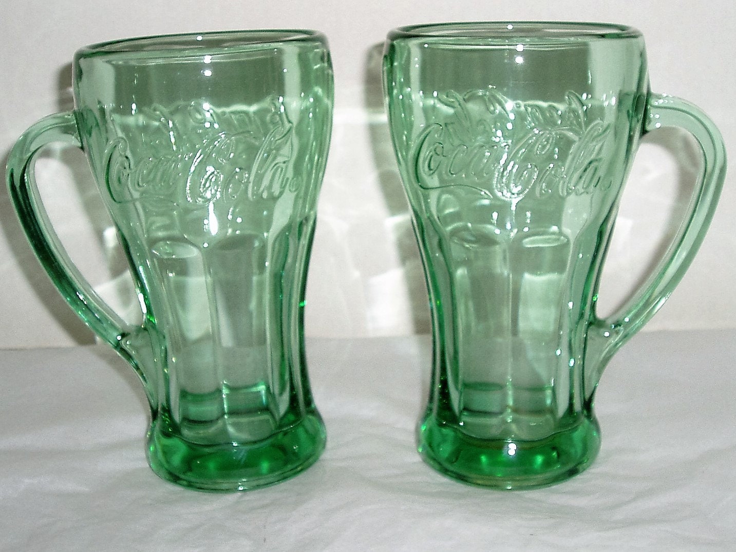 vintage Coca-Cola glasses retro Coke glasses set of 2 Coke