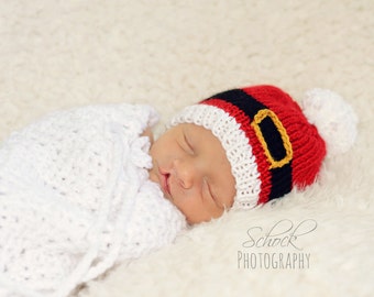 Santa Baby Hat • Baby Santa Hat • Santa Newborn Hat • Newborn Santa Hat • Christmas Baby Hat • Christmas Newborn Hat • Santa Newborn Prop