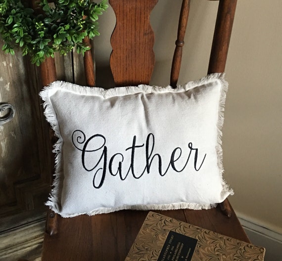 Gather Pillow Farmhouse Pillow Rustic Pillow Decorative Gather Pillow Farmhouse Pillow Rustic Pillow Decorative