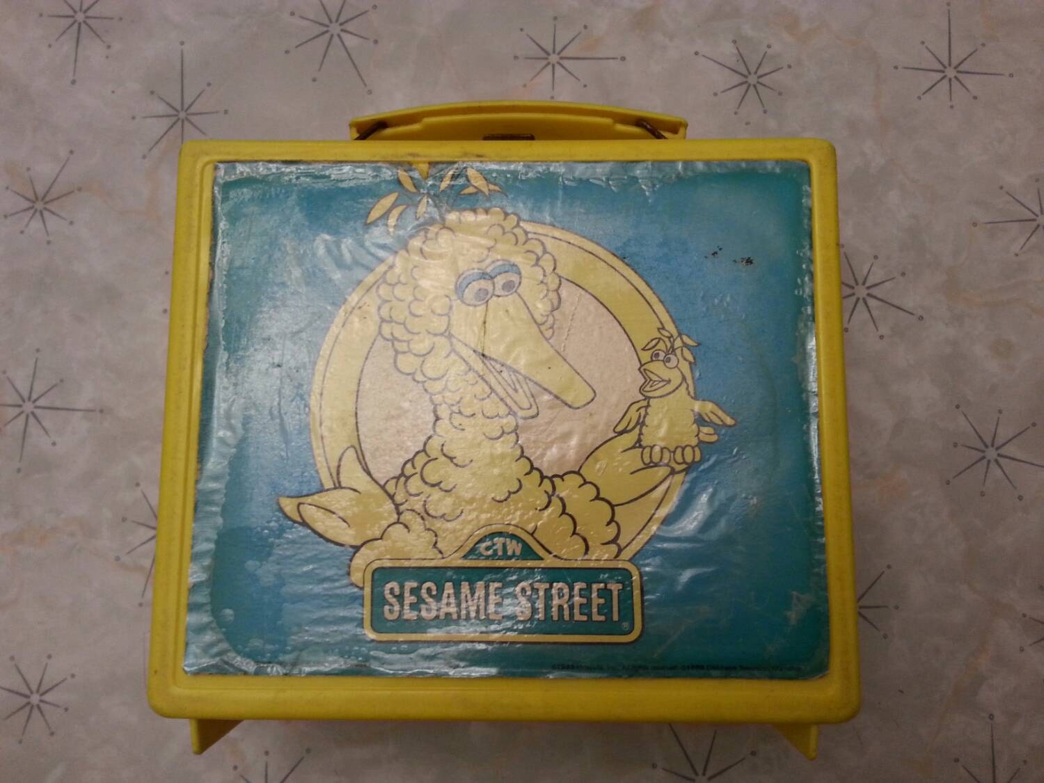 Sesame Street Lunch Box, Big Bird 1985 Haute Juice
