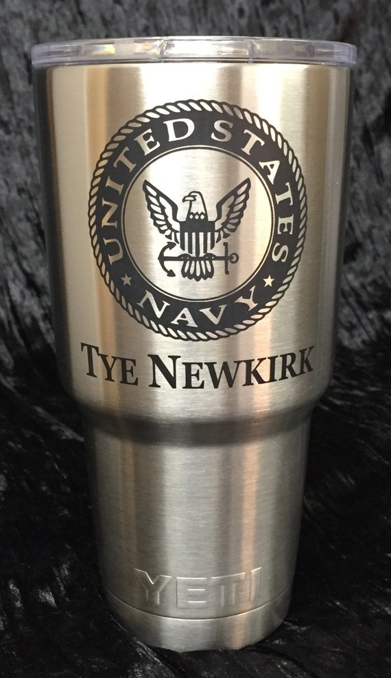 YETI RTIC 20 oz 30 oz Rambler Laser Engraved Military