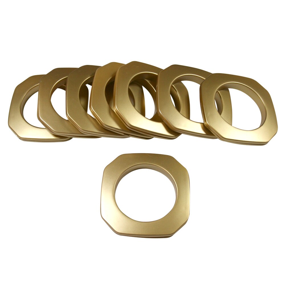 8 1 7/8 15 Matte Brass Square Plastic Grommets